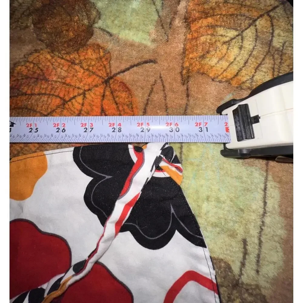 Handmade Retro 60s 70s Floral‎ Reversible Apron Kitchen Hostess Gift